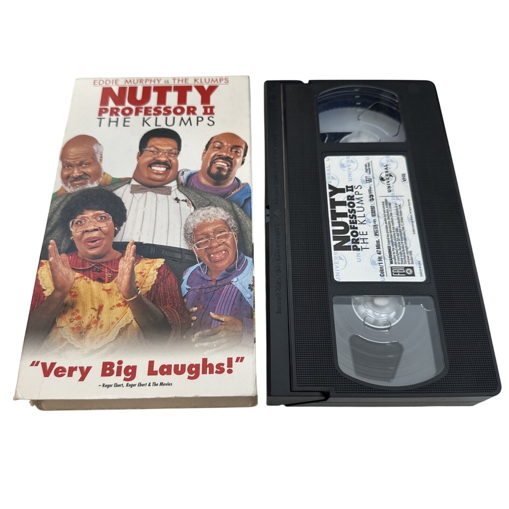 Nutty Professor II The Klumps VHS 2000 Eddie Murphy Janet Jackson Comedy Movie